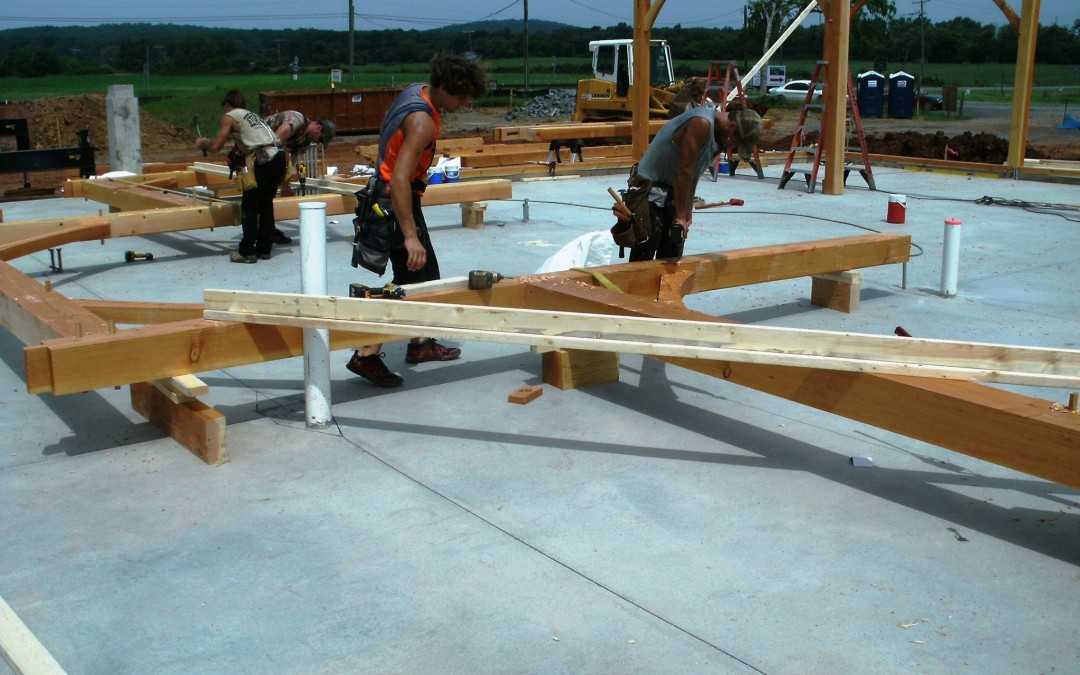 Heavy Timber Framing at Little Rock Tea House